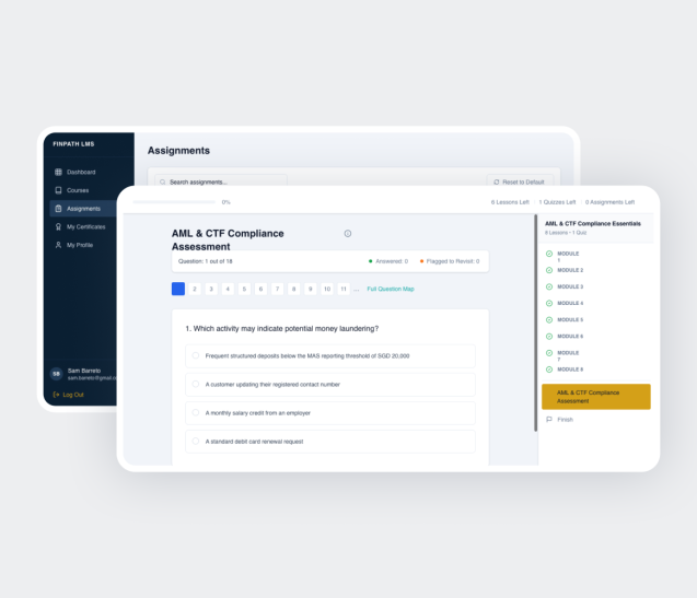 Évaluation de conformité AML et CTF